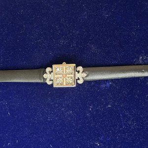 Vintage Fleur De Lis Gemstone Appear Watch